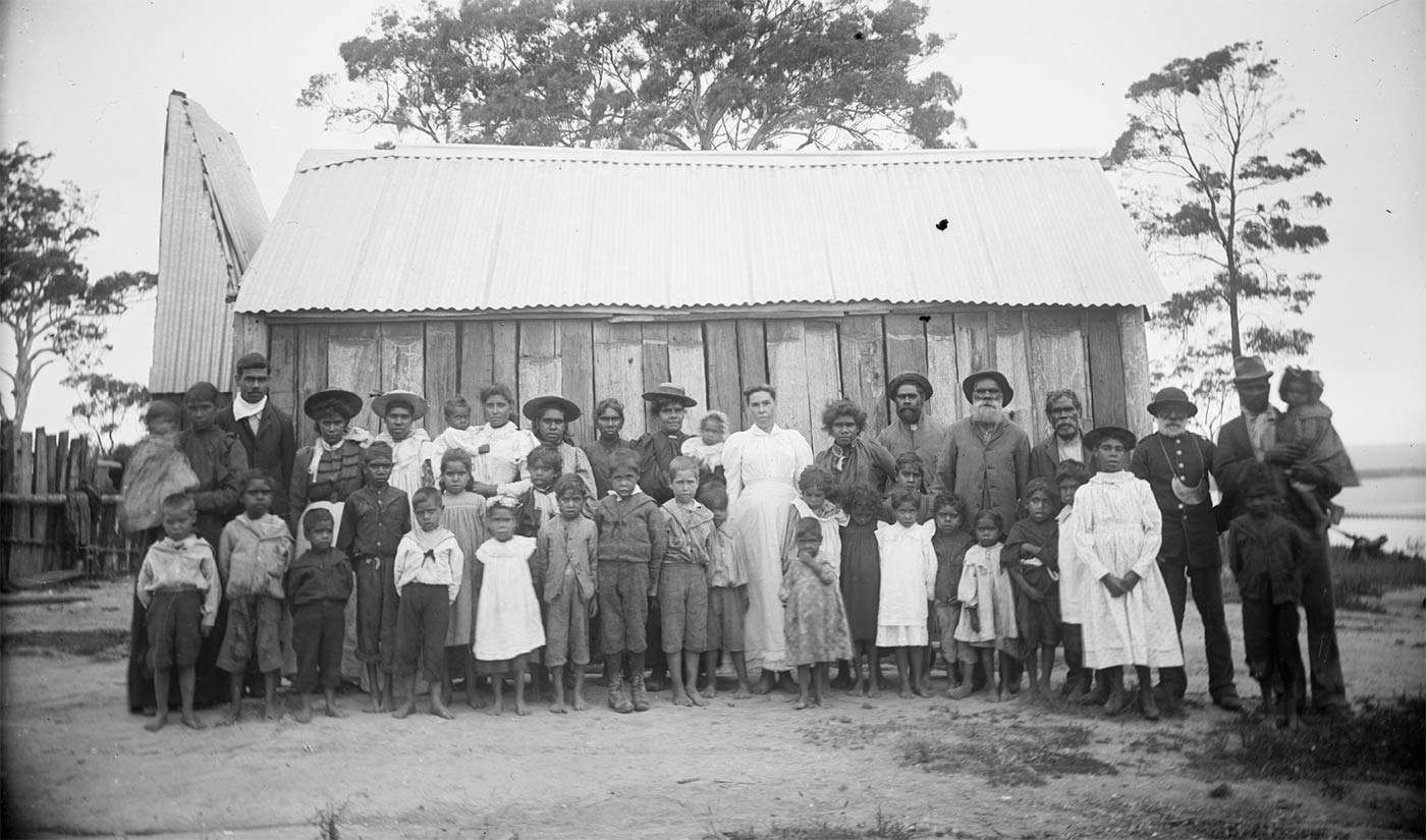 <p>Residents at Wallaga Lake Aboriginal Reserve</p>
