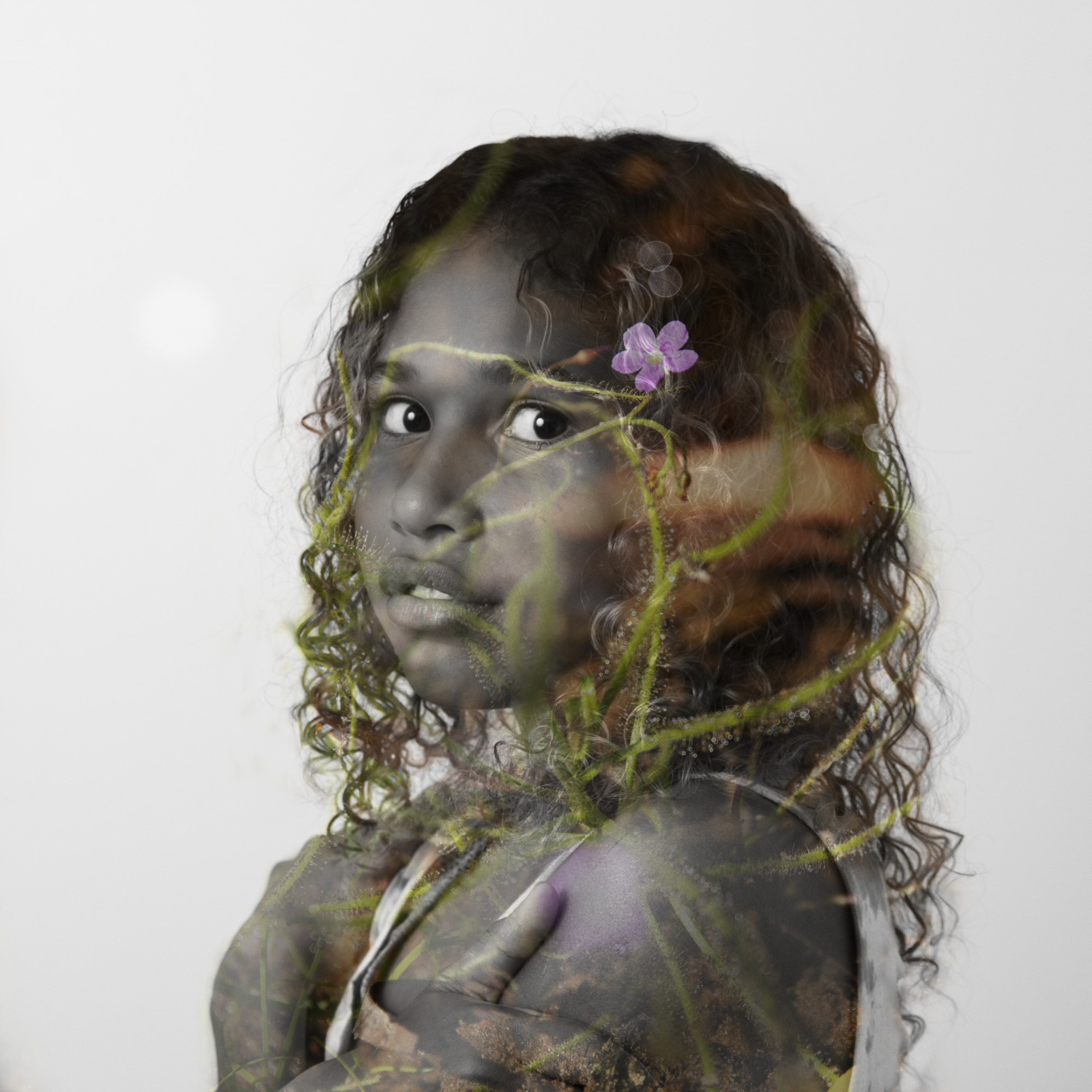 Red Beach Flower, 2020, digital photograph by Laura de Jersey