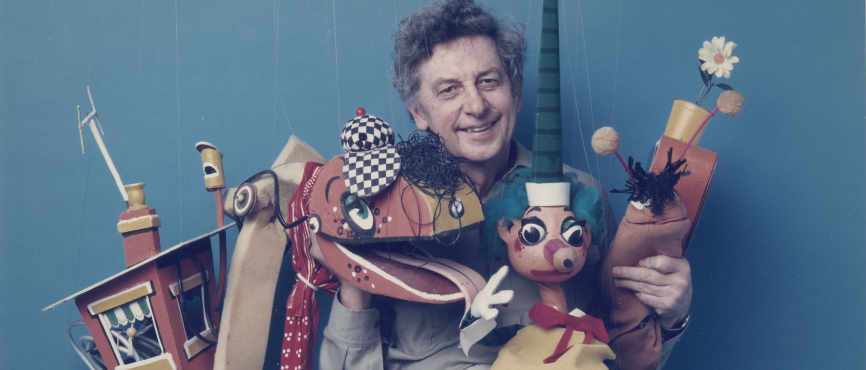 Norman Hetherington with Mr Squiggle and friends