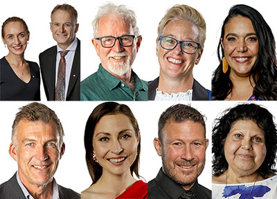 Image montage showing portraits of 2024 Australian of the Year state and territory recipients.
