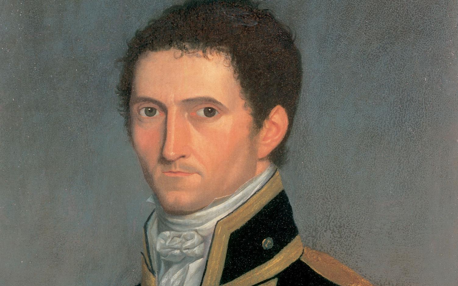 Portrait of Captain Matthew Flinders, RN, 1774-1814, by Toussaint Antoine De Chazal De Chamerel.