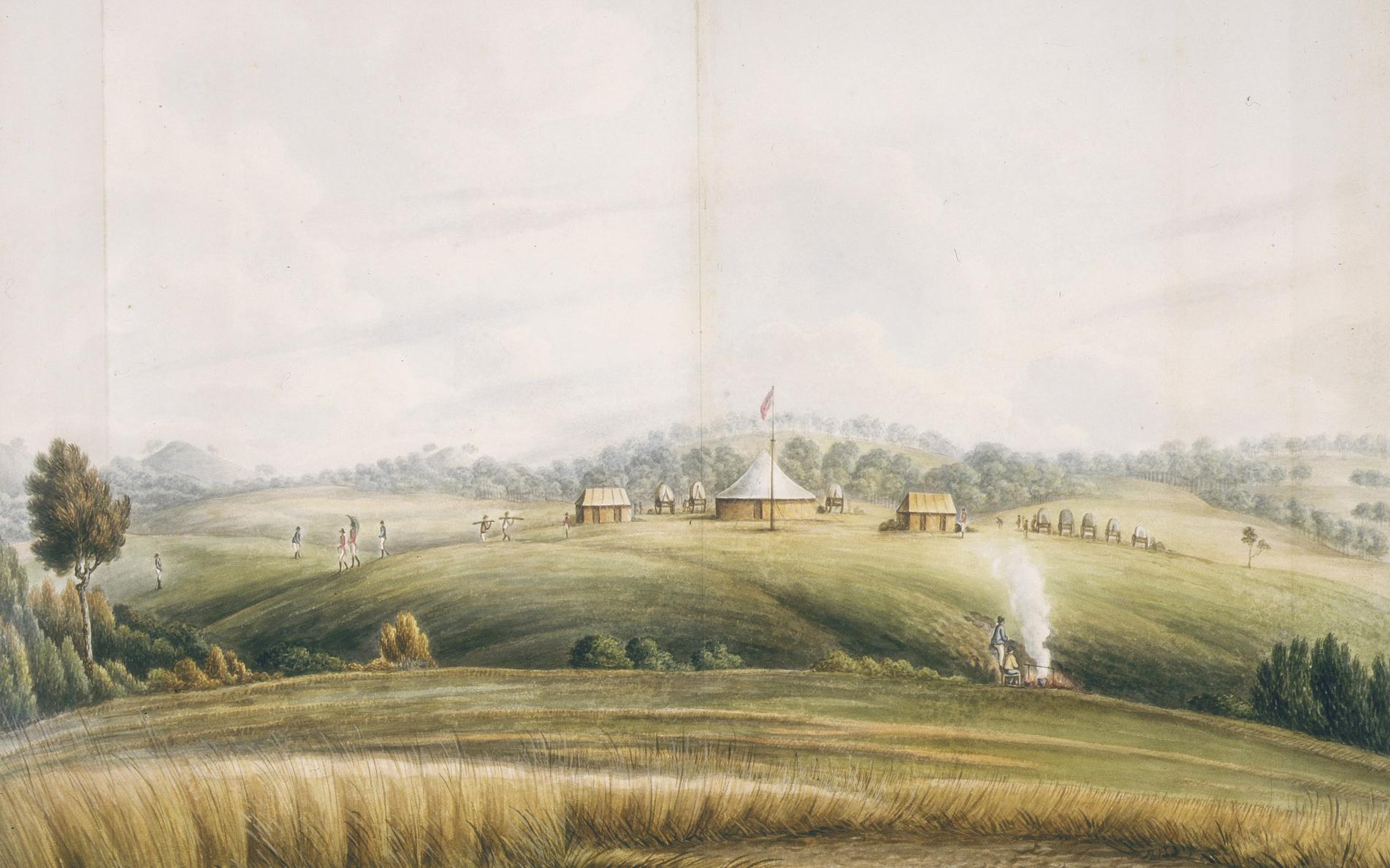 The Plains, Bathurst, by John Lewin, about 1815 