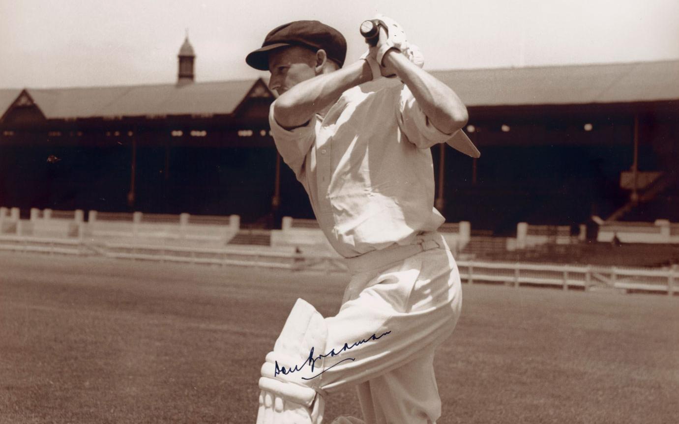 Donald Bradman at the Adelaide Oval, 1934.