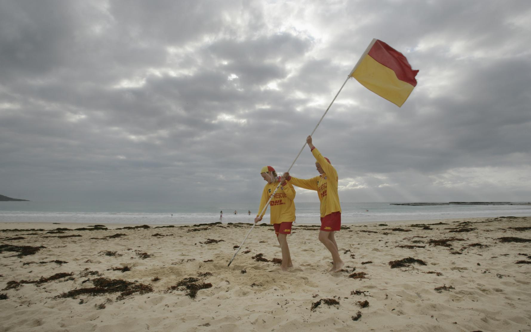 Surf lifesavers, Mollymook, New South Wales, 2006.
